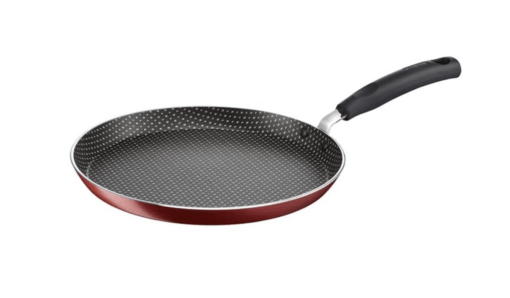 Tefal Simply Chef Non-Stick Aluminium Flat Tawa, 26cm (Rio Red)